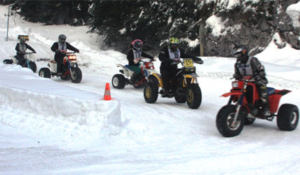 ATC à Flaine sur la glace